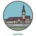 Feldkirchen. Cities and towns in Austria Royalty Free Stock Photo