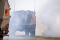 German ATF Dingo, from Bundeswehr, drives on a road at Day of the Bundeswehr. The ATF Dingo