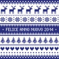 Felice Anno Nuovo 2014 - italian happy new year pattern