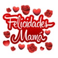 Felicidades Mama, Congrats Mother spanish text