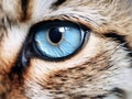 on a feline eye Eurasian Lynx Royalty Free Stock Photo