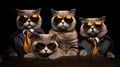 Feline Fashion: Stylish Cats In Business Suits And Sunglasses
