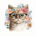 Feline Fashionista A Cat in Glasses