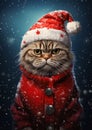 Feline Festivities: A Defiant Kitten\'s Christmas with a Gangster