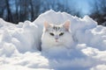 Feline Frolics in Winter\'s Embrace.