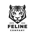 Feline tiger logo emblem