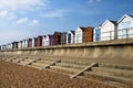 Felixstowe Beach Huts Royalty Free Stock Photo