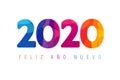 2020 Feliz aÃÂ±o nuevo spanish text