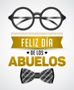 Feliz dia de los abuelos, Happy grandparents day spanish text