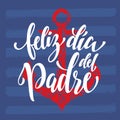 Feliz Dia del Padre Father Day greeting card in Spanish