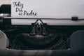 Feliz dia del padre written on paper Royalty Free Stock Photo