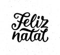 Vintage Feliz Natal typographic vector poster