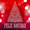 Feliz navidad - Merry Christmas spanish text