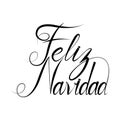 Feliz Navidad text Royalty Free Stock Photo