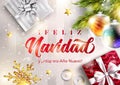 Feliz Navidad y prospero Ano Nuevo. Merry Christmas. Royalty Free Stock Photo