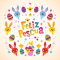 Feliz Pascua Happy Easter in Spanish