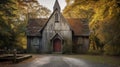 fellowship rural church building Royalty Free Stock Photo