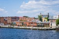Fells Point/ Canton Waterfront in Baltimore, Maryland Royalty Free Stock Photo
