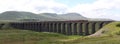 Fellsman steam train on Ribblehead Viaduct Royalty Free Stock Photo