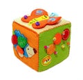 Felt activity developing cube, baby soft sensory toy