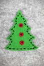 Felt Christmas Tree Royalty Free Stock Photo