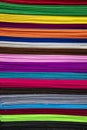 Felt fabrics of various colors in the oriental market. Travel. Kyrgyzstan Royalty Free Stock Photo