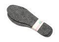 Felt insoles for shoes