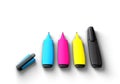 Felt pens Royalty Free Stock Photo