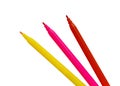 Felt Tip Pens. Multicolored Felt-Tip Pens isolated. Colorful markers pens Royalty Free Stock Photo