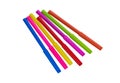 Felt Tip Pens. Multicolored Felt-Tip Pens isolated. Colorful markers pens Royalty Free Stock Photo