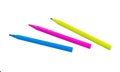 Felt Tip Pens. Multicolored Felt-Tip Pens isolated. Colorful markers pens Royalty Free Stock Photo