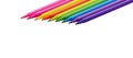 Felt Tip Pens. Multicolored Felt-Tip Pens isolated. Colorful markers pens Royalty Free Stock Photo