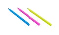 Felt Tip Pens. Multicolored Felt-Tip Pens isolated. Colorful markers pens Royalty Free Stock Photo