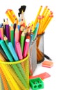 Felt-tip pens and pencils Royalty Free Stock Photo