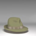 Felt trilby-fedora hat Royalty Free Stock Photo