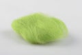 Felt wool apple green color swatch. Shallow depth of field. Royalty Free Stock Photo