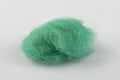 Felt wool teal green color swatch. Shallow depth of field. Royalty Free Stock Photo