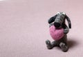 Felted Dog in Love
