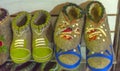 felted slippers for the house in the Russian folk style
