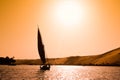 Felucca in Aswan, Egypt Royalty Free Stock Photo