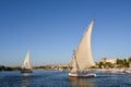 Traditional felucca in Nile, Egypt Royalty Free Stock Photo