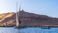 a felucca cruise on the Nile River Royalty Free Stock Photo