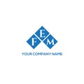 FEM letter logo design on BLACK background. FEM creative initials letter logo concept. FEM letter design.FEM letter logo design on