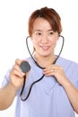 Fema doctor with stethoscope