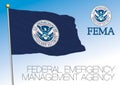 FEMA Federal Emergency Management Agency flag with seal
