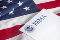 FEMA US Homeland Security and Flag Royalty Free Stock Photo