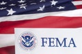 FEMA US Homeland Security Form Royalty Free Stock Photo