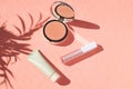 Female accessories Face powder Foundation Blush Highlighter Lips