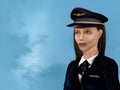 Female airline pilot