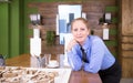 Female architect in conference room looking at the camera Royalty Free Stock Photo